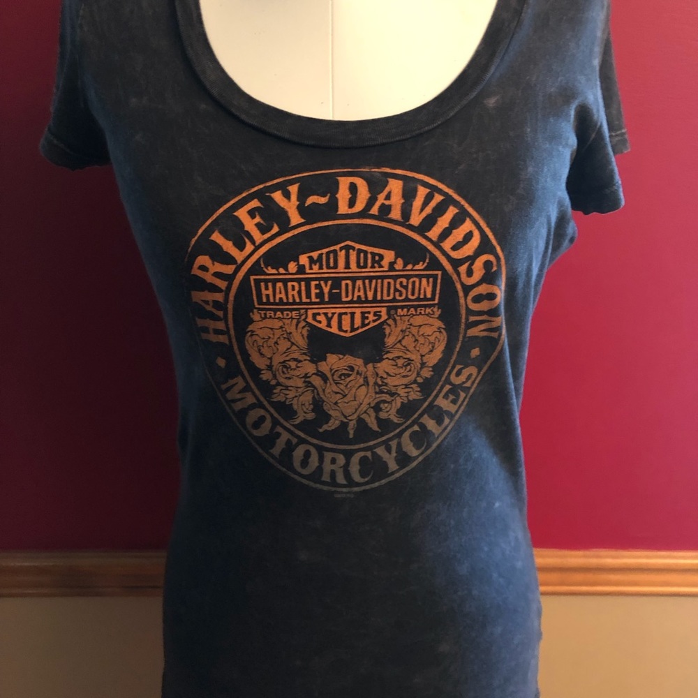 Gray marbled Harley-Davidson t-shirt